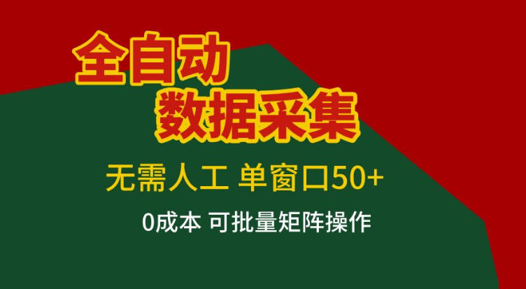 *数据*，无需人工，单窗口50+，0成本可批量矩阵操作【揭秘】