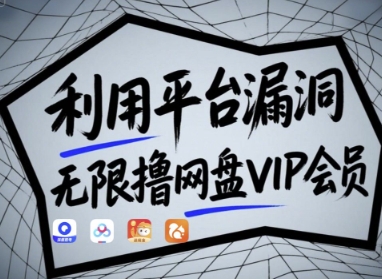 利用平台漏洞，一直撸网盘VIP会员，用户亲测有效!【漏洞原理+操作演示】