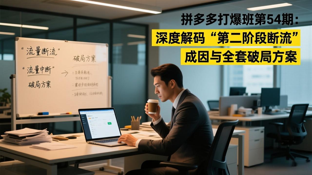 拼多多打爆班第54期：深度解码&ldquo;第二阶段断流&rdquo;成因与全套破局方案